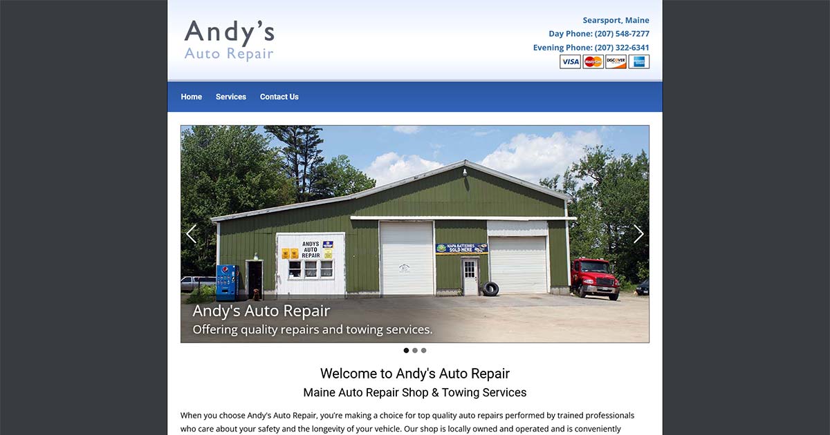 Maine auto repair facility, towing & roadside assistance, tire sale